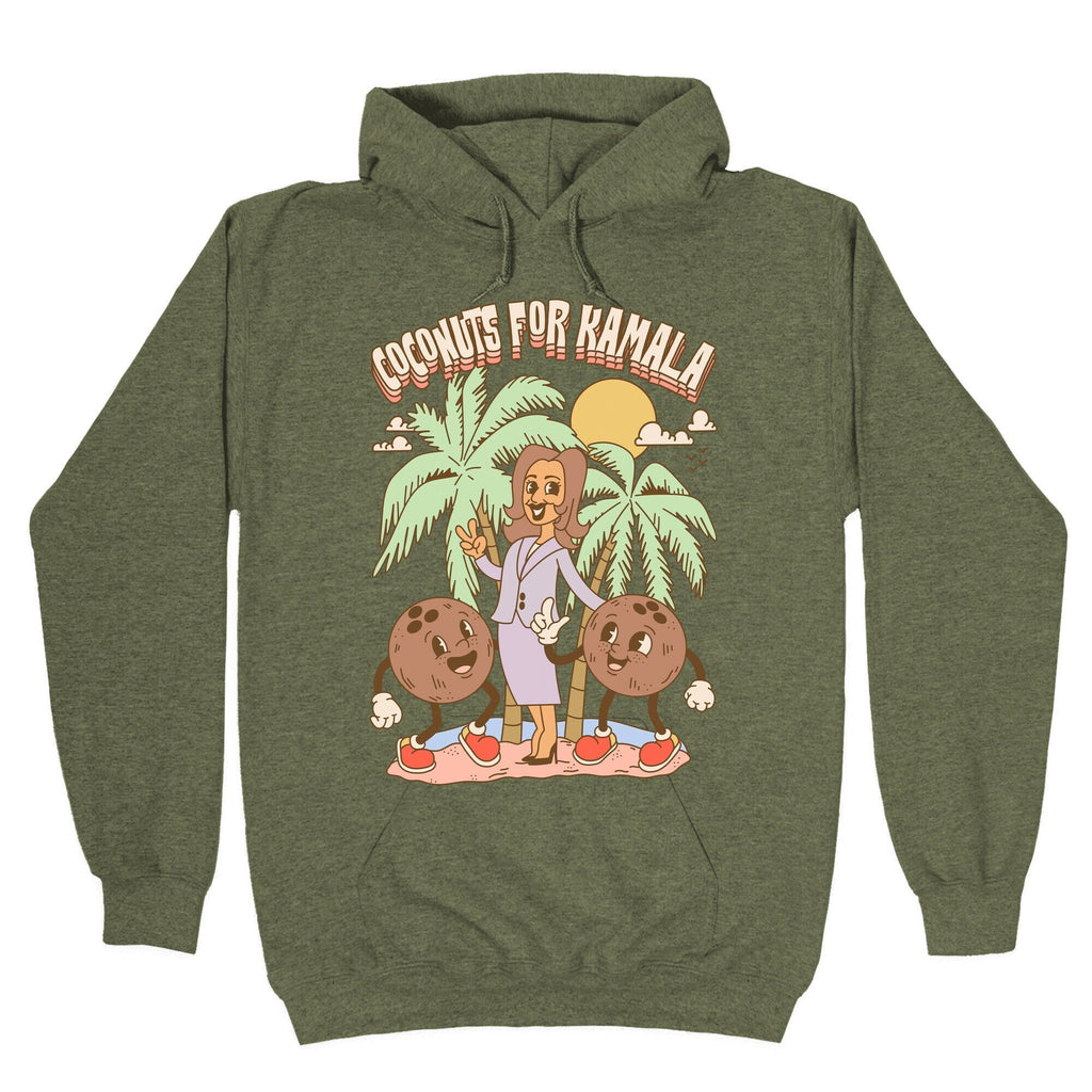 Coconuts For Kamala Hoodie T-Shirts, Sweatshirt | PureTeeCo.com (Image 3)