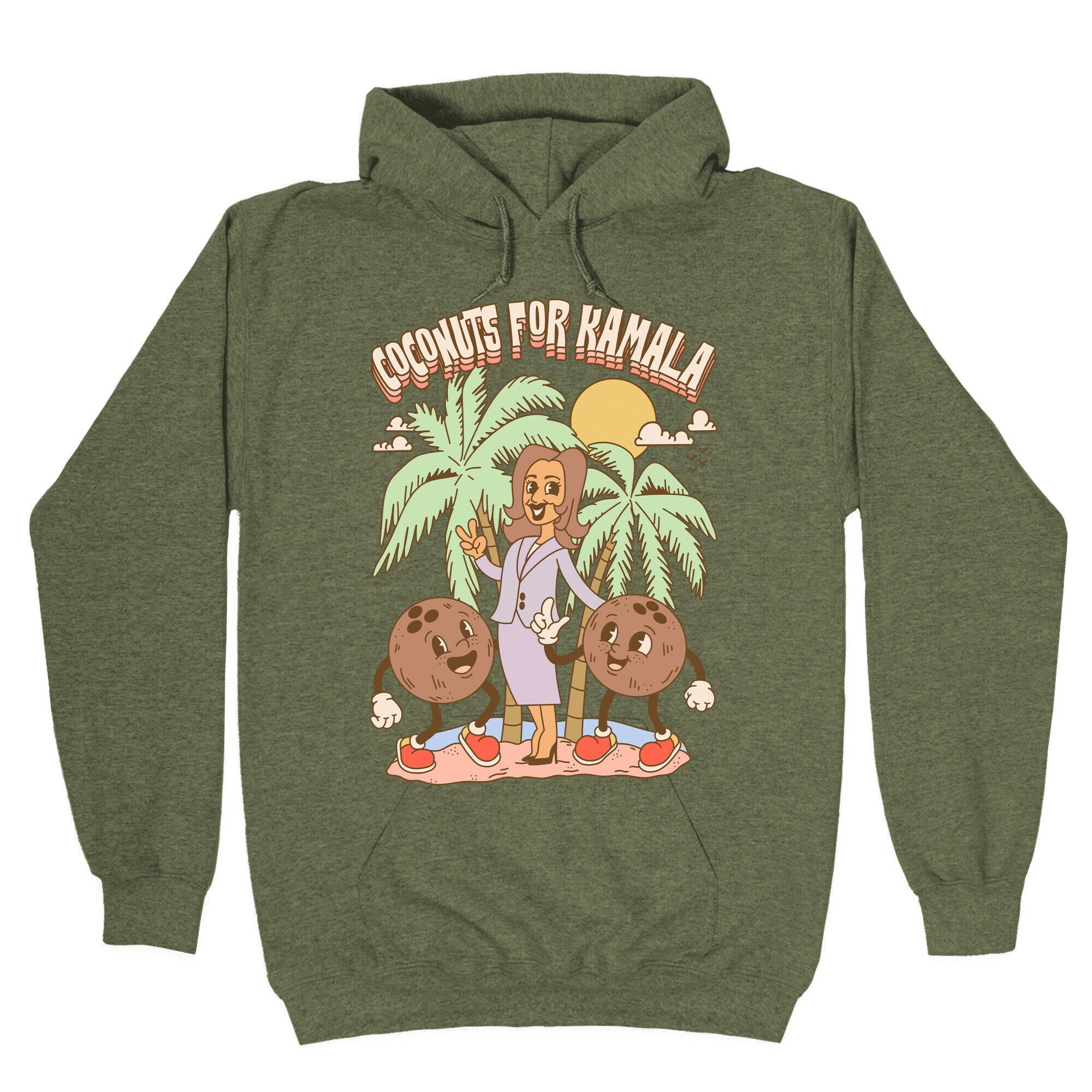 Coconuts For Kamala Hoodie T-Shirts, Sweatshirt | PureTeeCo.com (Image 3)
