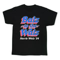 Balz to the Walz \(Harris Walz 2024\) Kids Tee Hoodie, Sweatshirt | PureTeeCo.com (Image 1)