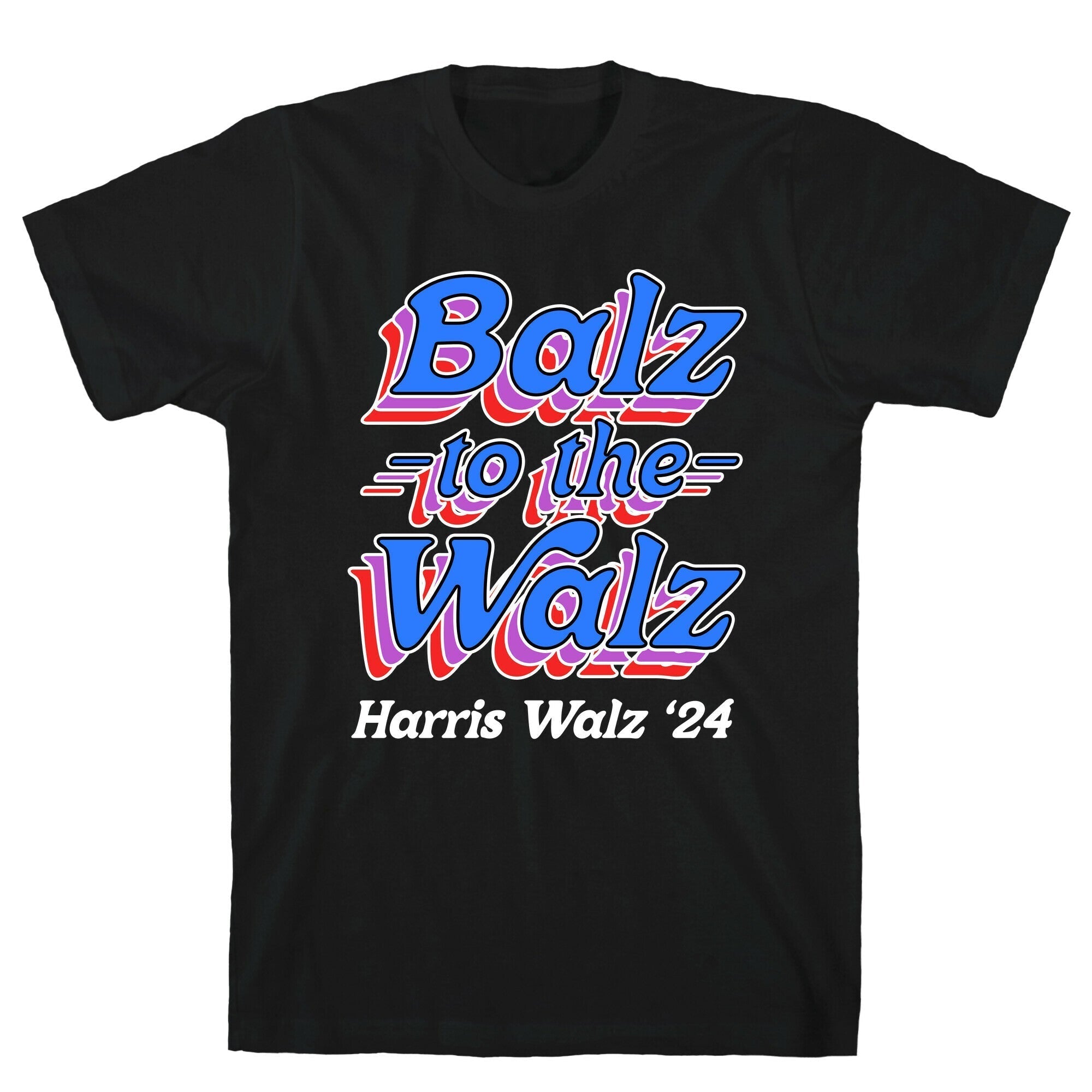 Balz to the Walz \(Harris Walz 2024\) T-Shirt Hoodie, Sweatshirt | PureTeeCo.com (Image 2)