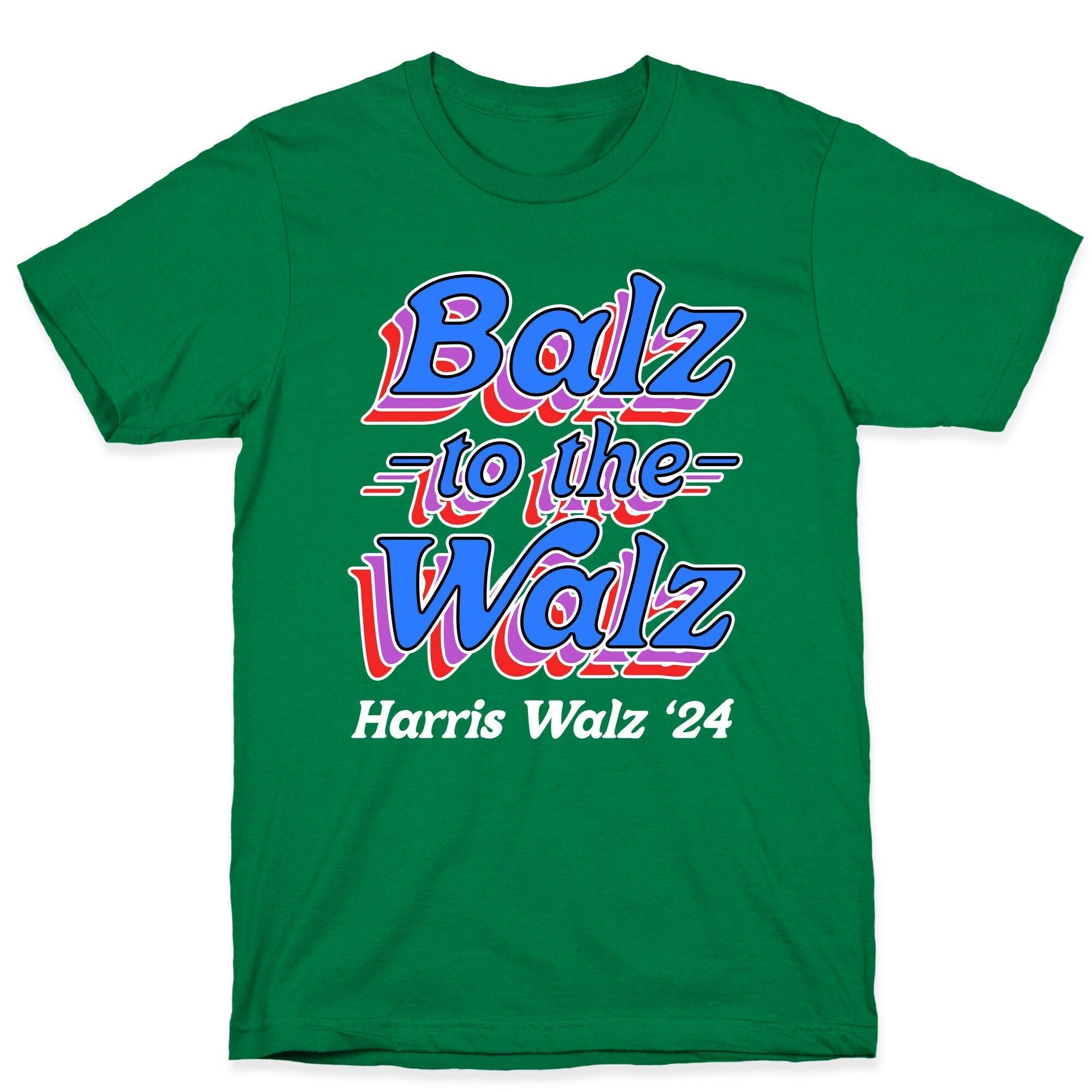 Balz to the Walz \(Harris Walz 2024\) T-Shirt Hoodie, Sweatshirt | PureTeeCo.com (Image 3)