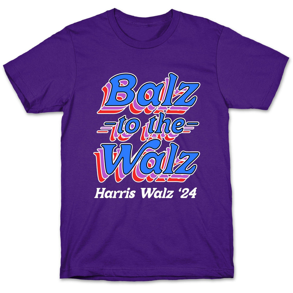 Balz to the Walz \(Harris Walz 2024\) T-Shirt Hoodie, Sweatshirt | PureTeeCo.com (Image 5)