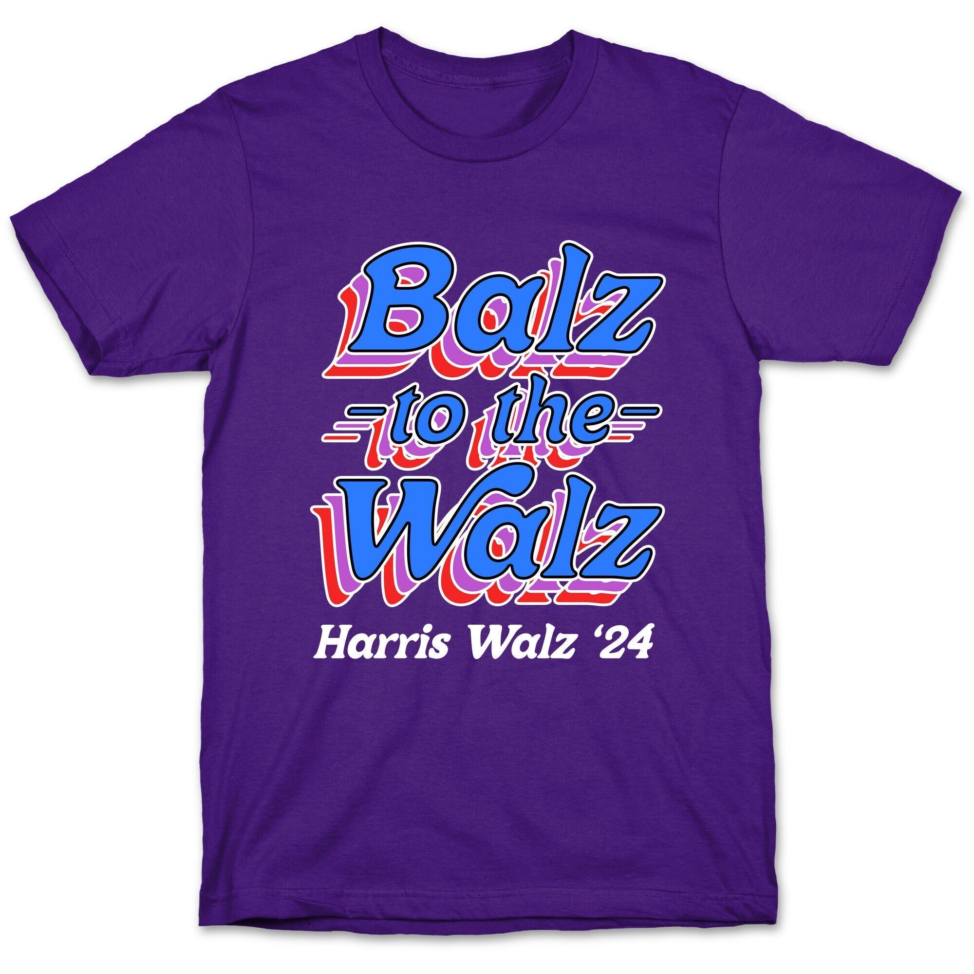 Balz to the Walz \(Harris Walz 2024\) T-Shirt Hoodie, Sweatshirt | PureTeeCo.com (Image 5)