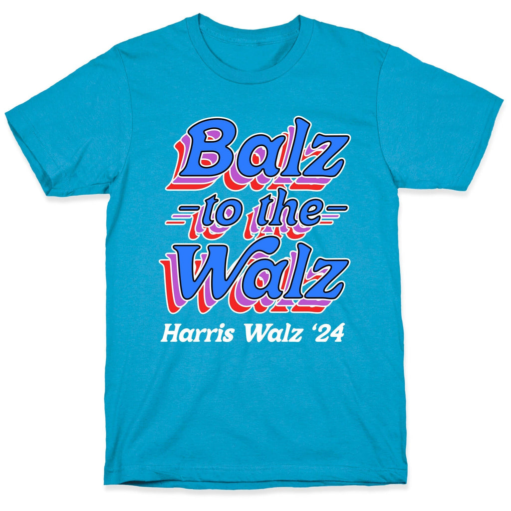 Balz to the Walz \(Harris Walz 2024\) Unisex Triblend Tee Hoodie, Sweatshirt | PureTeeCo.com (Image 5)