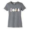 Cute Ghost Cats Womens Cotton Tee Hoodie, Sweatshirt | PureTeeCo.com (Image 1)