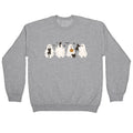 Cute Ghost Cats Crewneck Sweatshirt T-Shirts, Hoodie | PureTeeCo.com (Image 1)