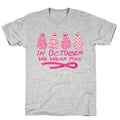 Ghost October Breast Cancer Awareness T-Shirt Hoodie, Sweatshirt | PureTeeCo.com (Image 1)
