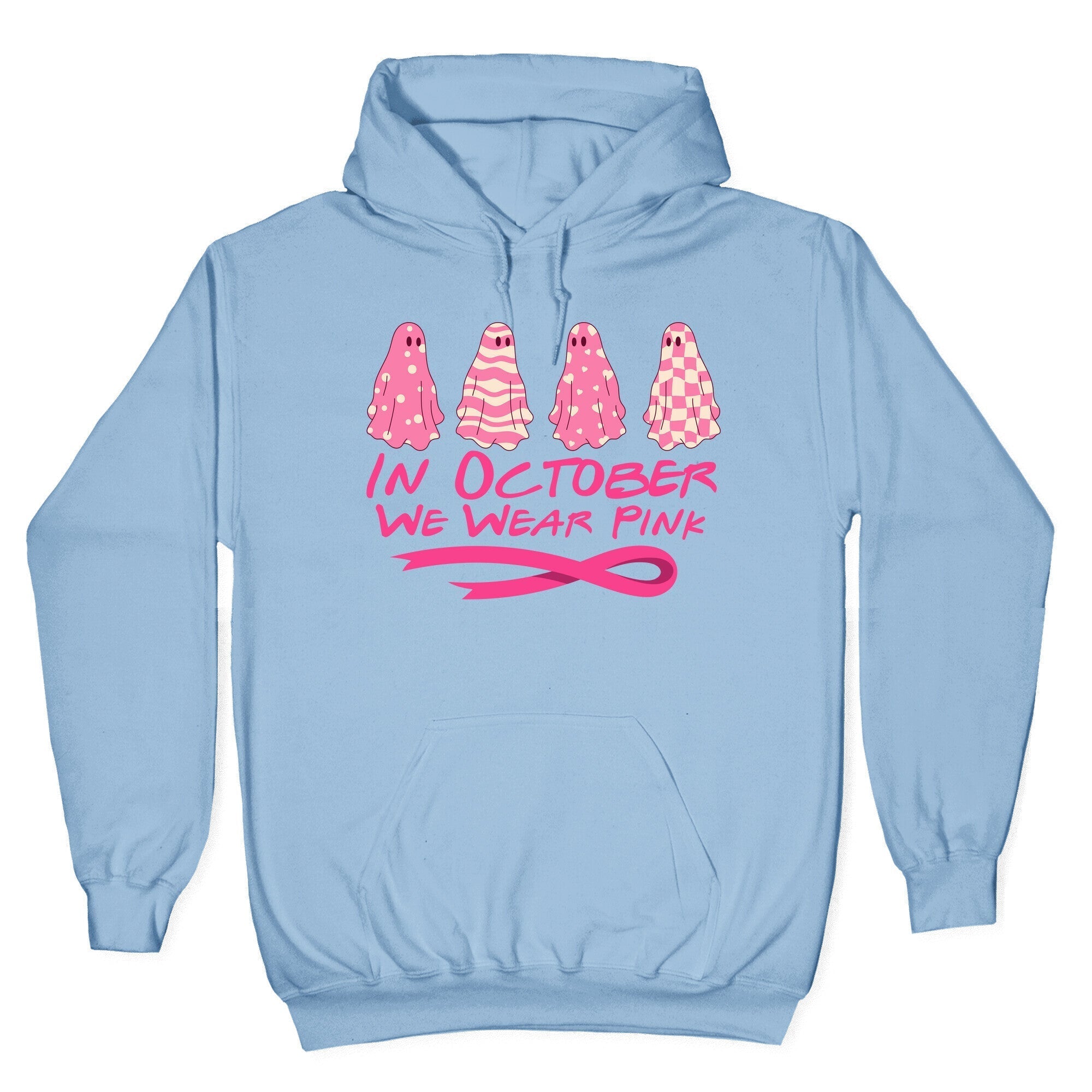 Ghost October Breast Cancer Awareness Hoodie T-Shirts, Sweatshirt | PureTeeCo.com (Image 3)