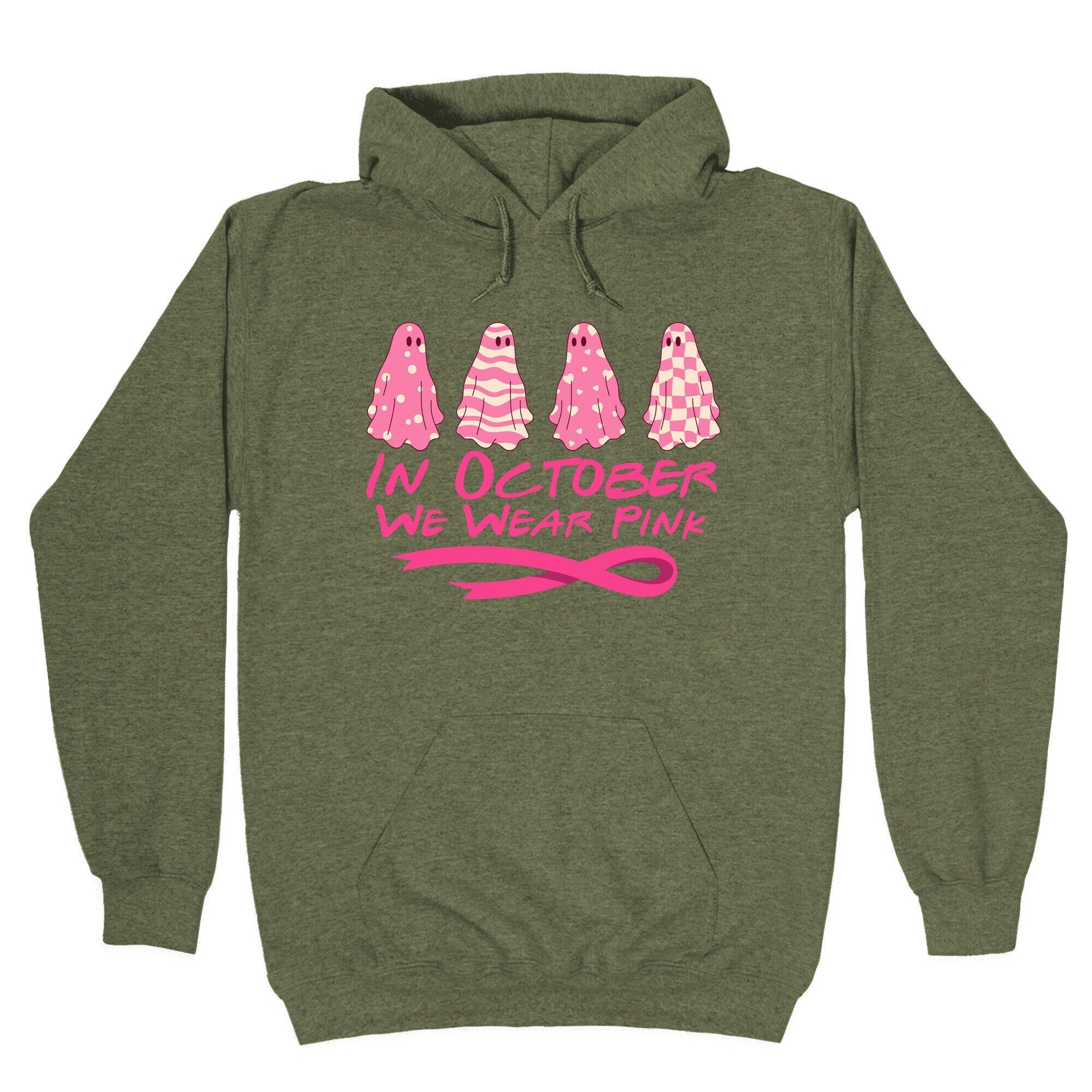 Ghost October Breast Cancer Awareness Hoodie T-Shirts, Sweatshirt | PureTeeCo.com (Image 4)