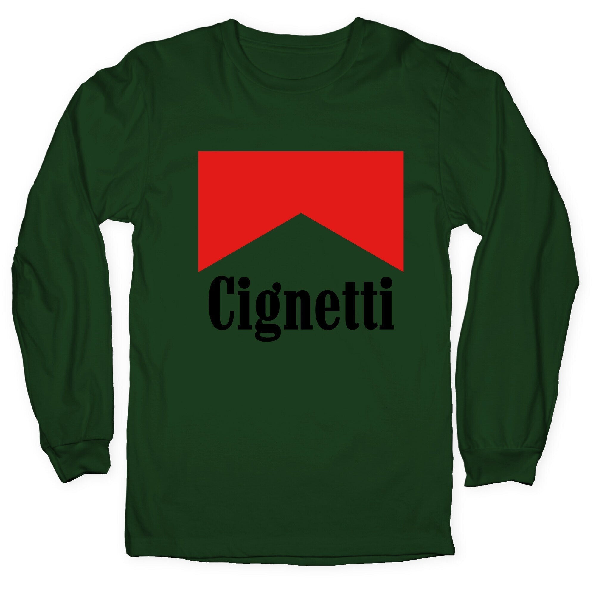 Cignetti Longsleeve Tee Hoodie, Sweatshirt | PureTeeCo.com (Image 1)