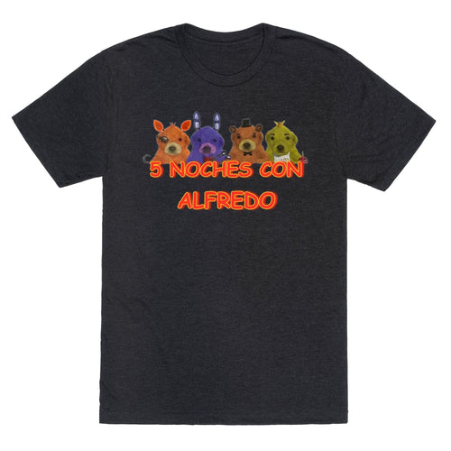 5 Noches Con Alfredo Unisex Triblend Tee Hoodie, Sweatshirt | PureTeeCo.com (Image 1)