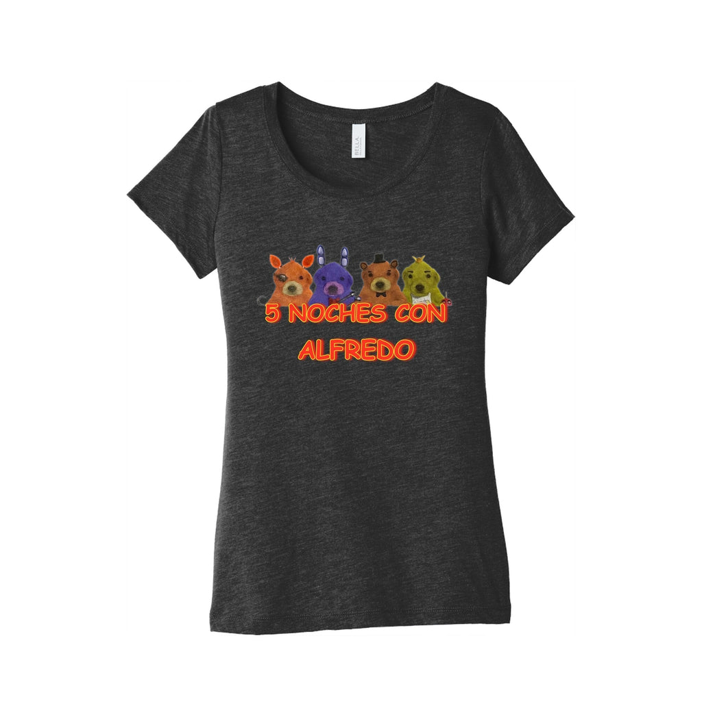 5 Noches Con Alfredo Womens Triblend Tee Hoodie, Sweatshirt | PureTeeCo.com (Image 1)