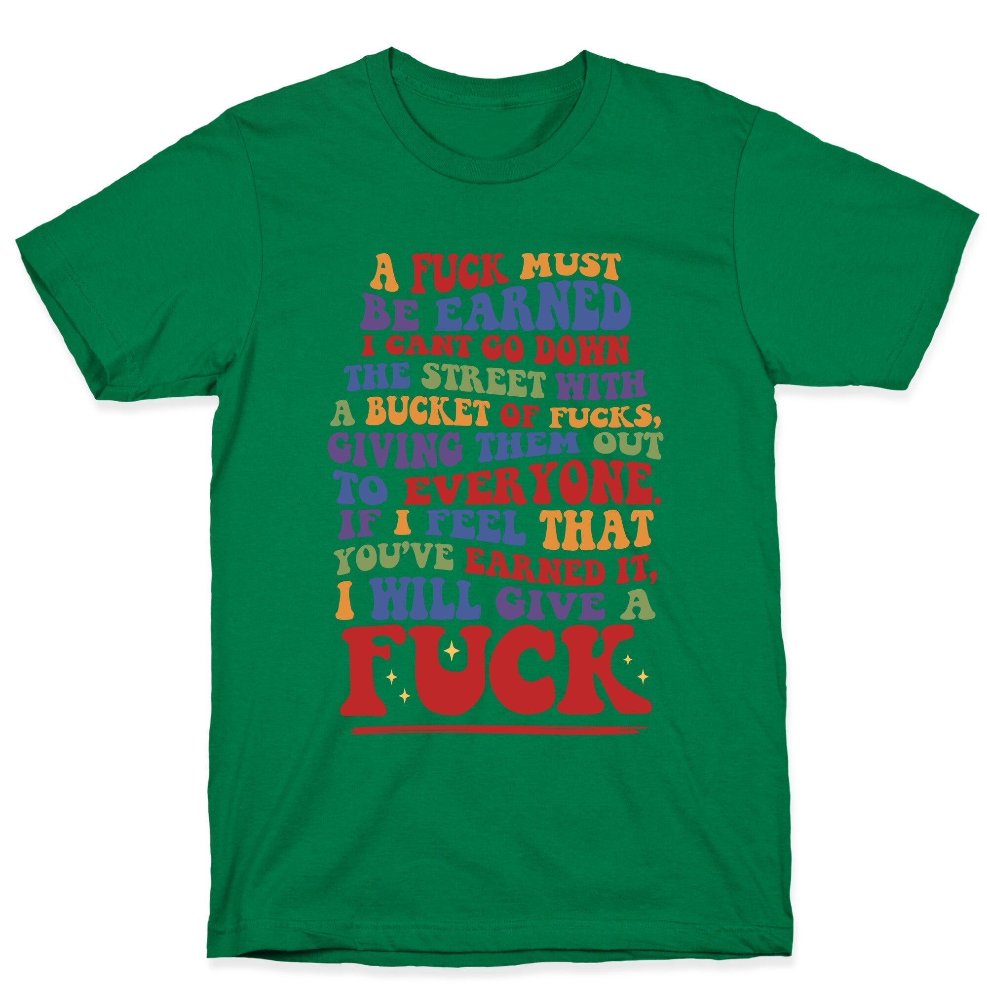 A Fuck Must Be Earned T-Shirt Hoodie, Sweatshirt | PureTeeCo.com (Image 3)