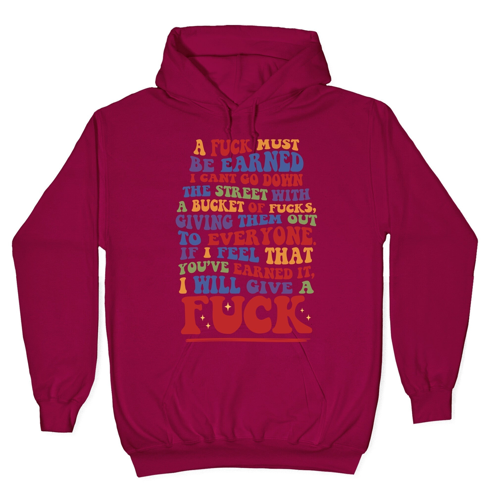 A Fuck Must Be Earned Hoodie T-Shirts, Sweatshirt | PureTeeCo.com (Image 5)