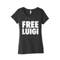 Free Luigi Womens Triblend Tee Style001 Hoodie, Sweatshirt | PureTeeCo.com (Image 1)