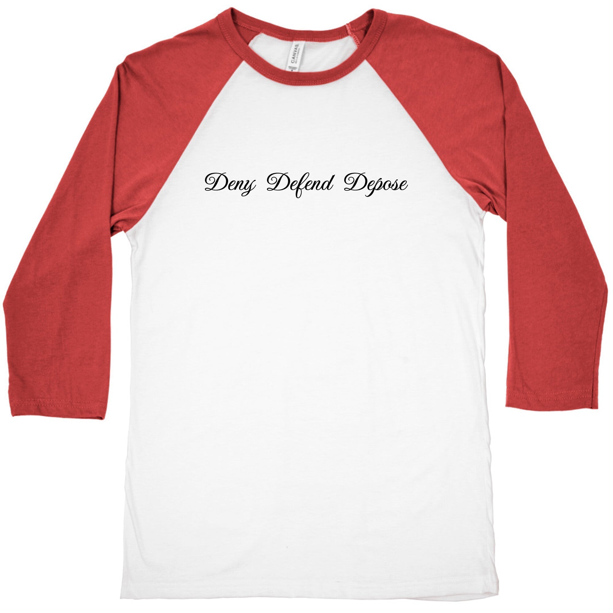 Deny Defend Depose 2 Baseball Tee Hoodie, Sweatshirt | PureTeeCo.com (Image 3)