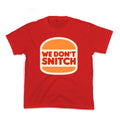 BK We Dont Snitch Luigi Mangione Kids Tee Hoodie, Sweatshirt | PureTeeCo.com (Image 1)