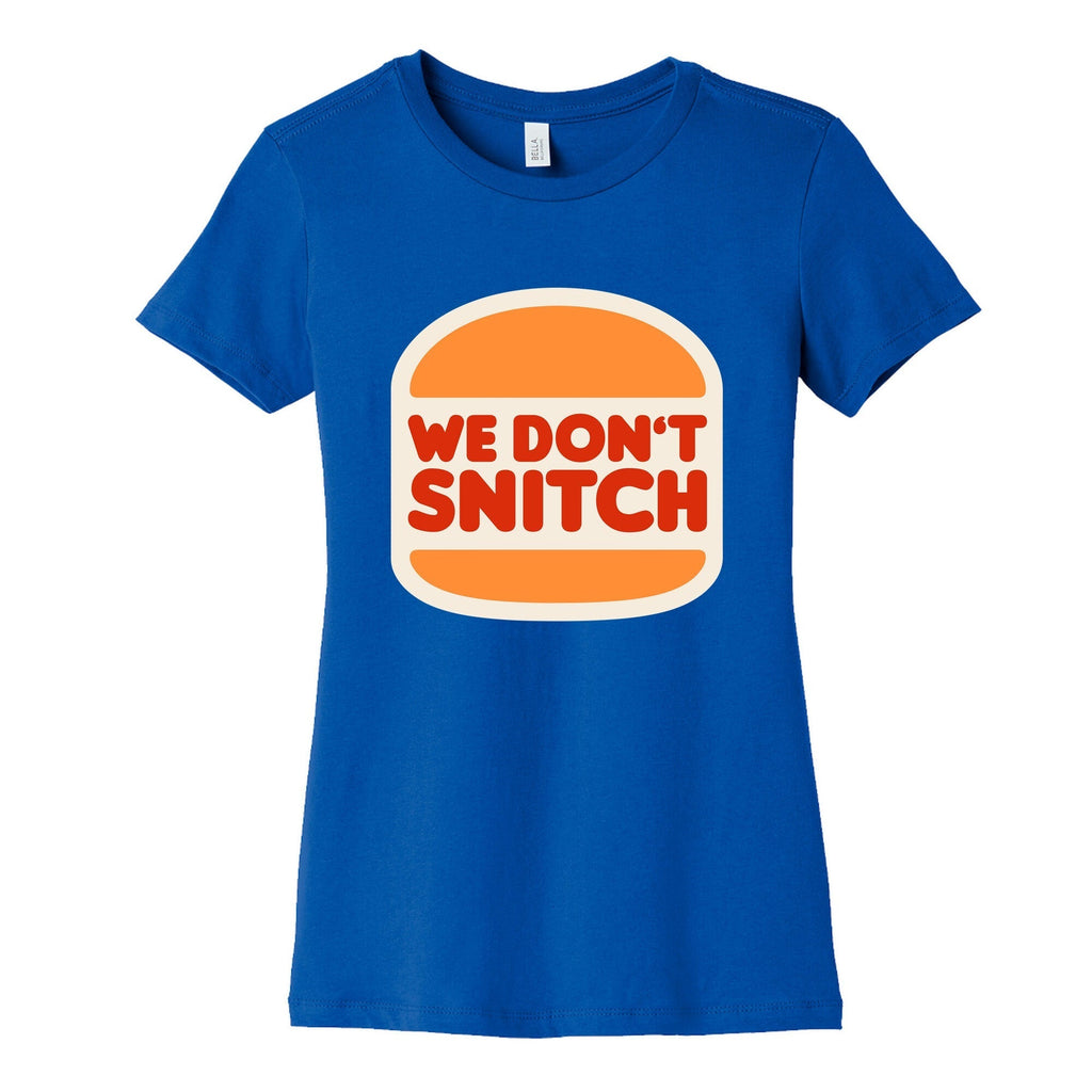 BK We Dont Snitch Luigi Mangione Womens Cotton Tee Hoodie, Sweatshirt | PureTeeCo.com (Image 2)