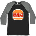 BK We Dont Snitch Luigi Mangione Baseball Tee Hoodie, Sweatshirt | PureTeeCo.com (Image 1)