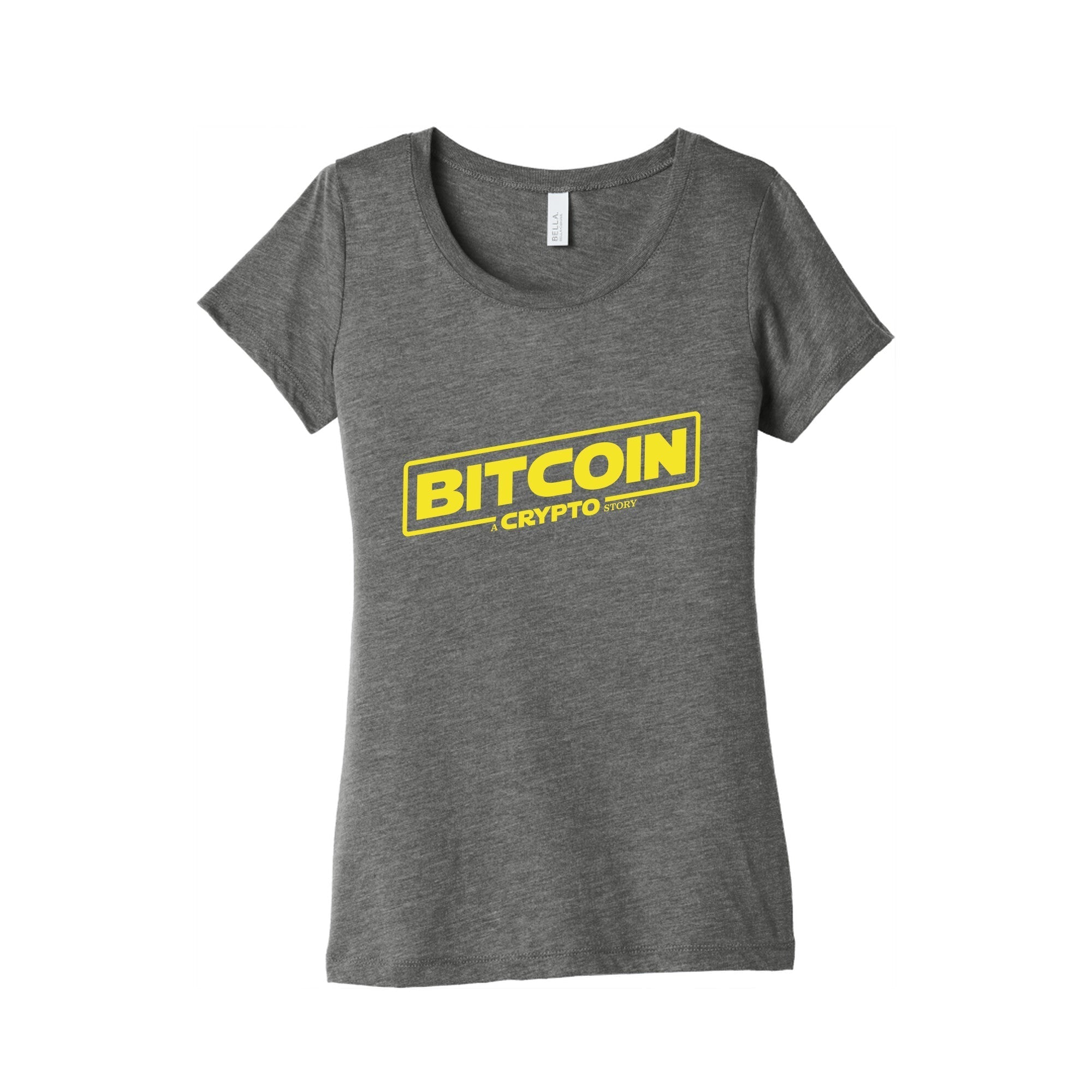 Bitcoin Crypto Womens Triblend Tee Hoodie, Sweatshirt | PureTeeCo.com (Image 2)