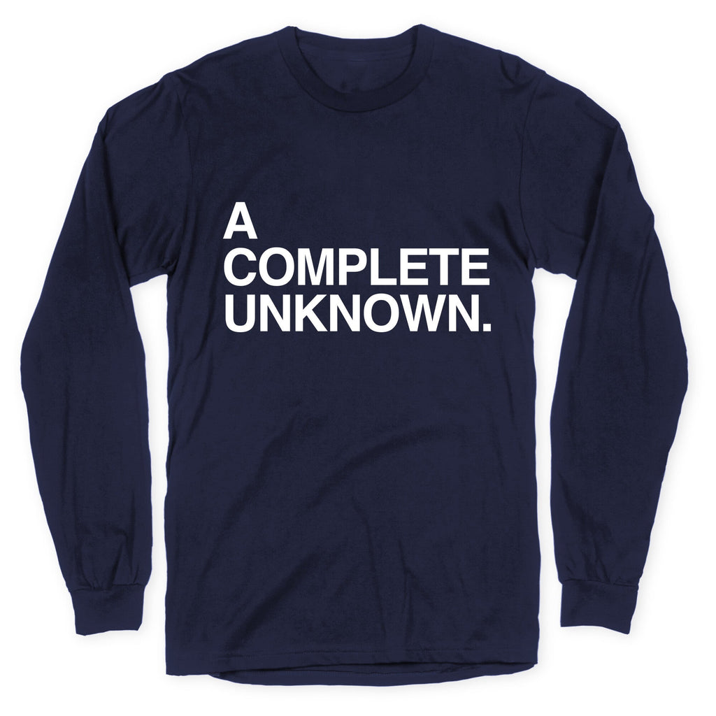 A Complete Unknown Longsleeve Tee Hoodie, Sweatshirt | PureTeeCo.com (Image 4)