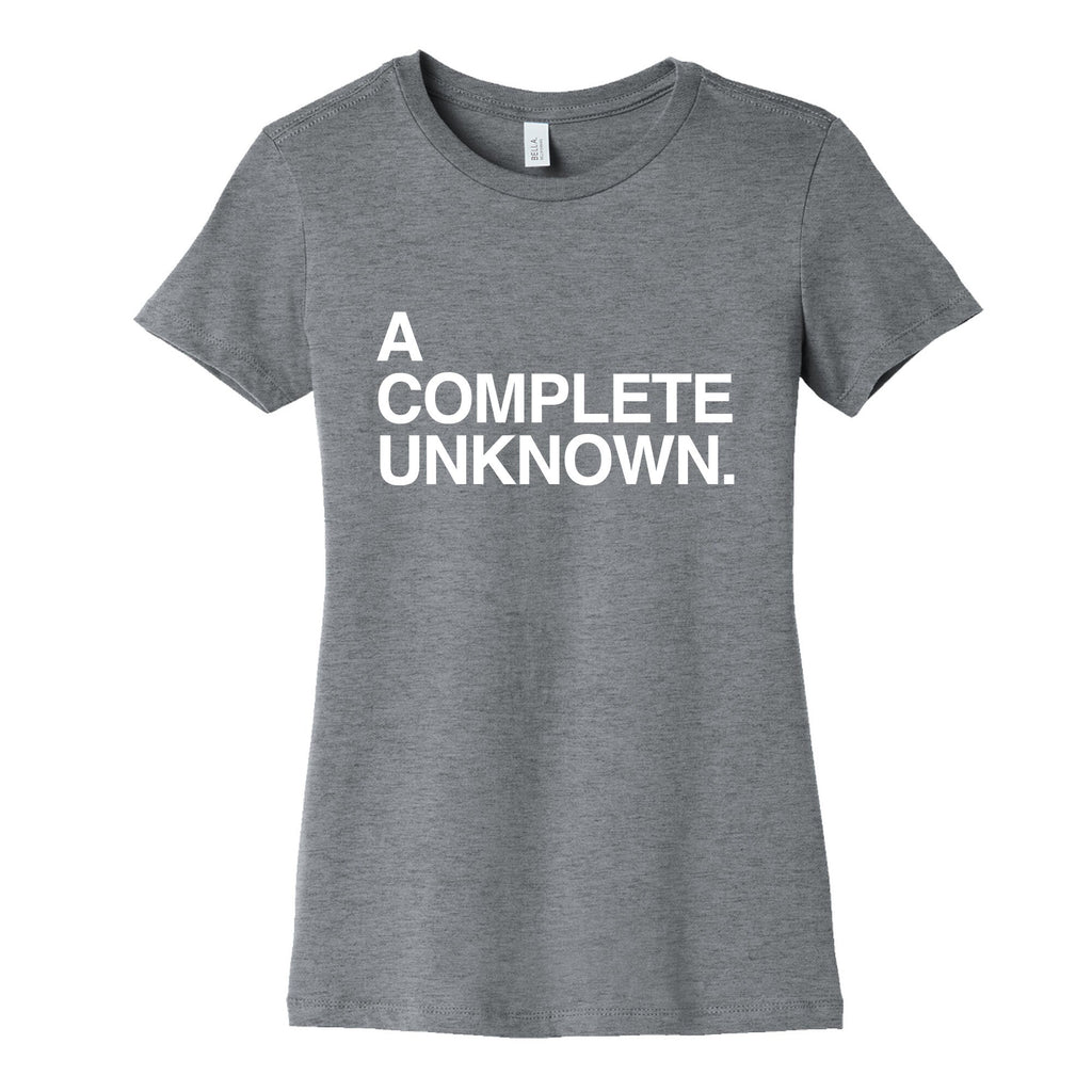 A Complete Unknown Womens Cotton Tee Hoodie, Sweatshirt | PureTeeCo.com (Image 1)