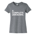 A Complete Unknown Womens Cotton Tee Hoodie, Sweatshirt | PureTeeCo.com (Image 1)