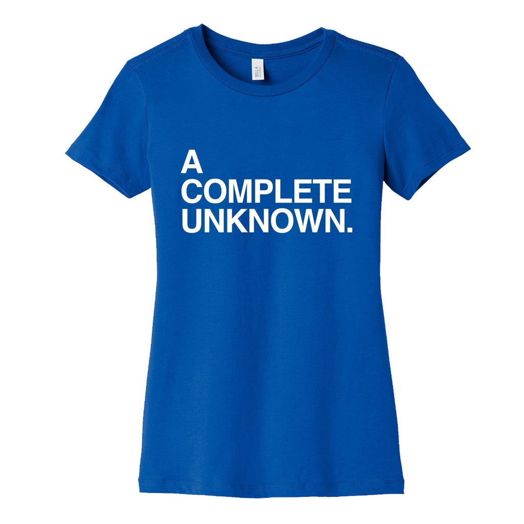 A Complete Unknown Womens Cotton Tee Hoodie, Sweatshirt | PureTeeCo.com (Image 2)