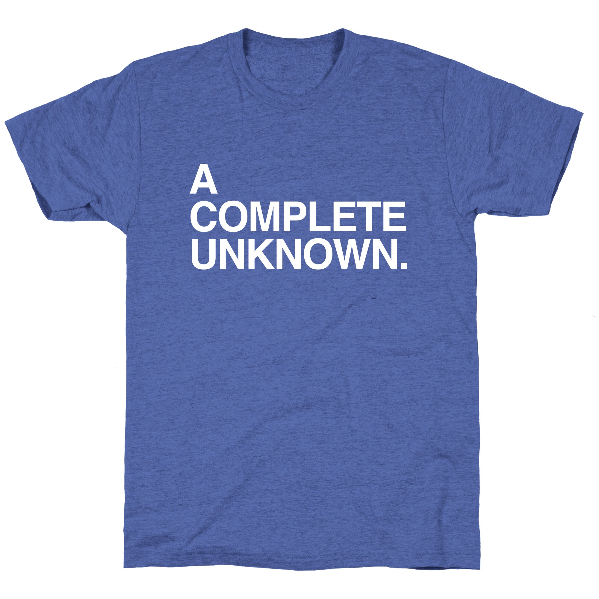 A Complete Unknown Unisex Triblend Tee Hoodie, Sweatshirt | PureTeeCo.com (Image 3)