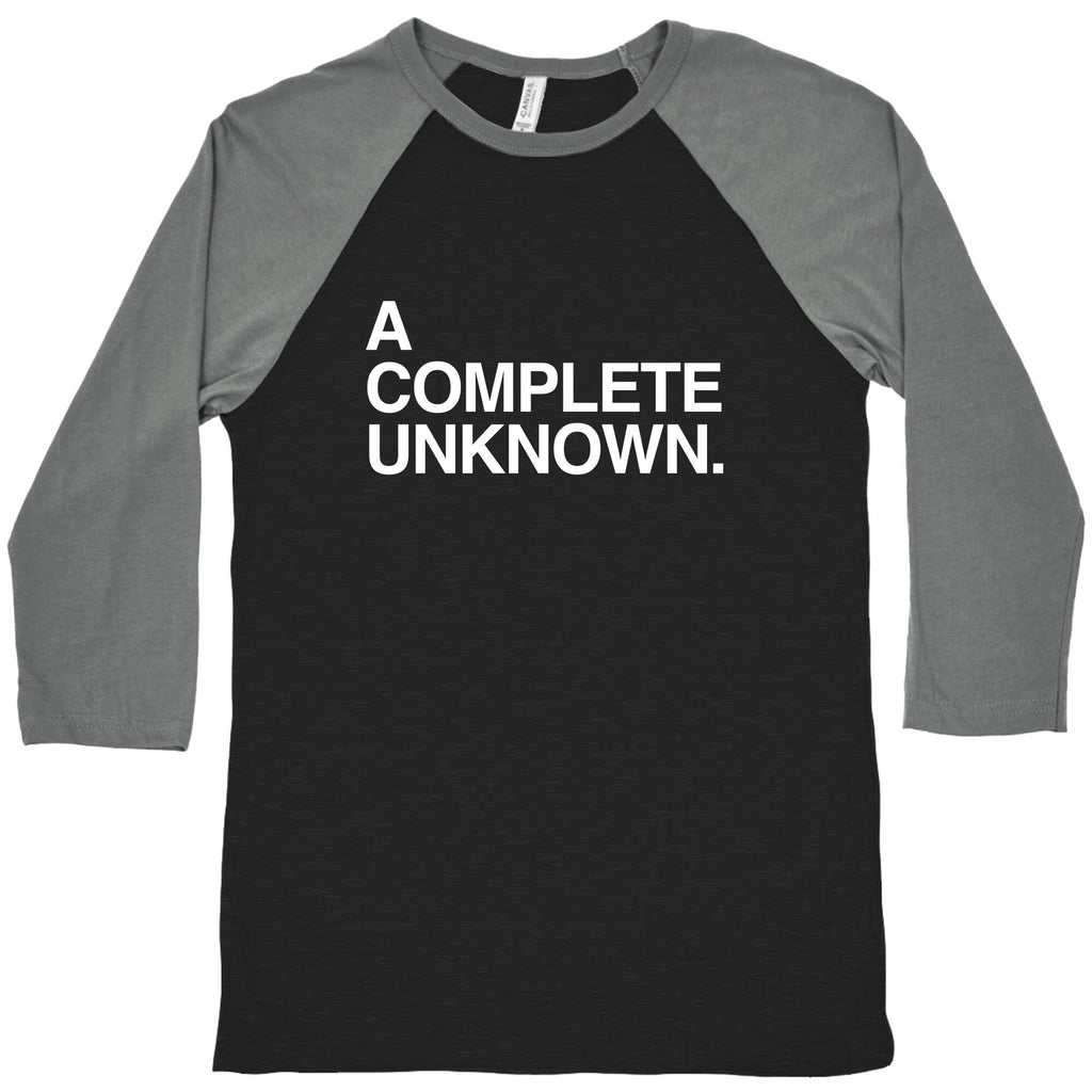 A Complete Unknown Baseball Tee Hoodie, Sweatshirt | PureTeeCo.com (Image 1)