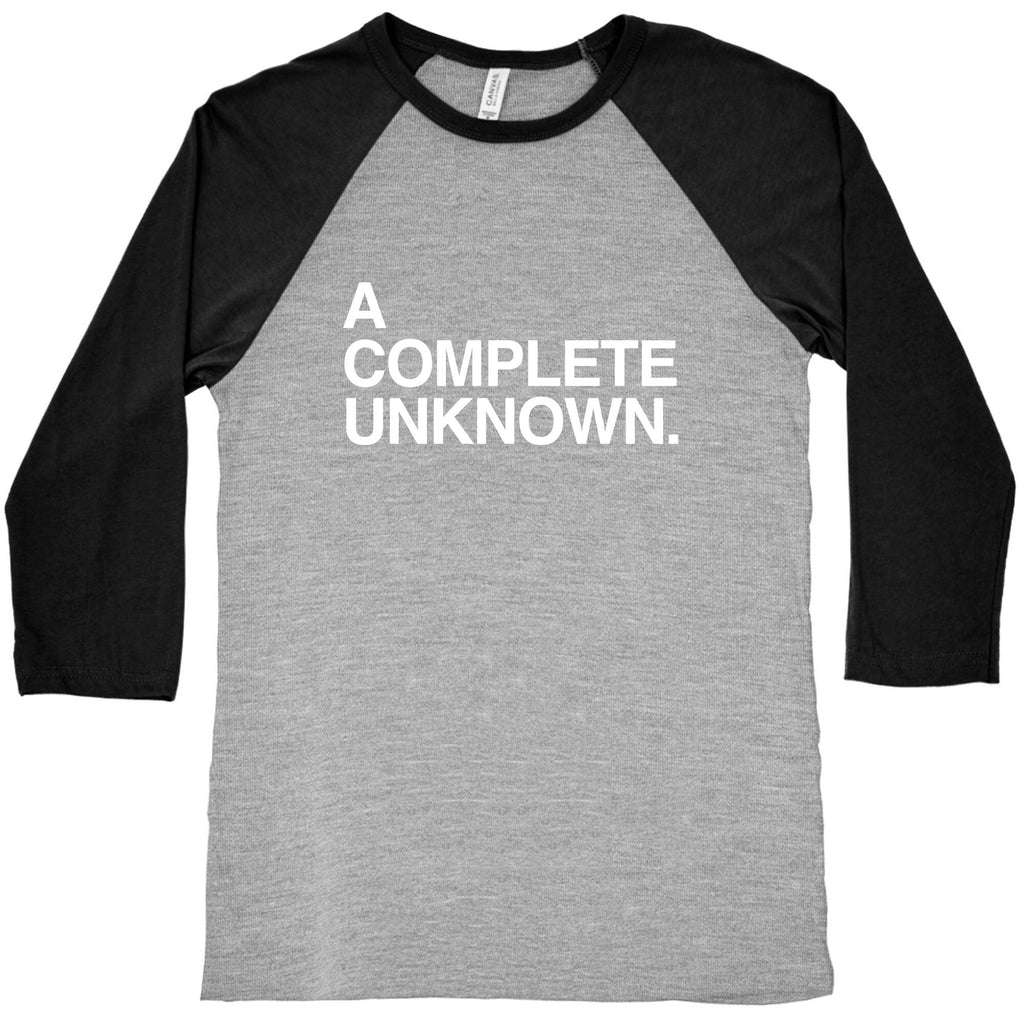 A Complete Unknown Baseball Tee Hoodie, Sweatshirt | PureTeeCo.com (Image 2)