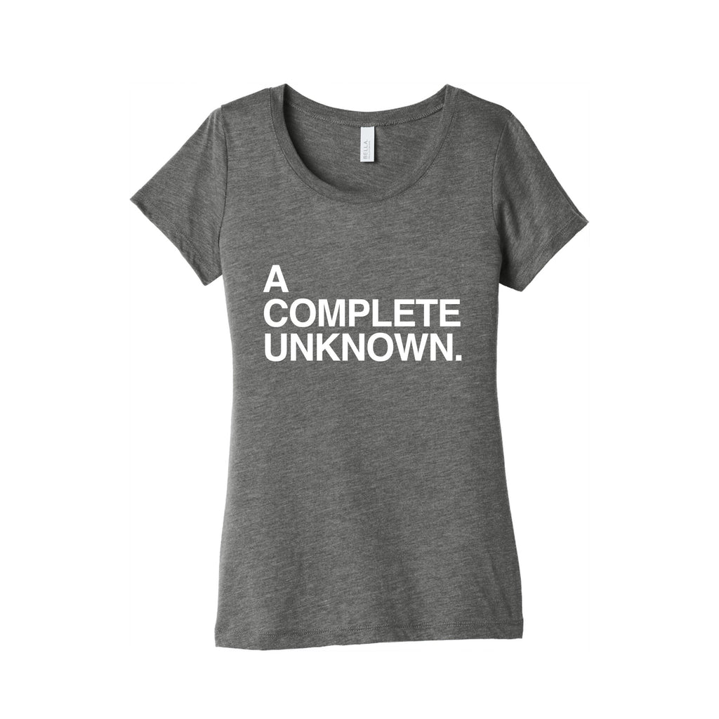 A Complete Unknown Womens Triblend Tee Hoodie, Sweatshirt | PureTeeCo.com (Image 2)