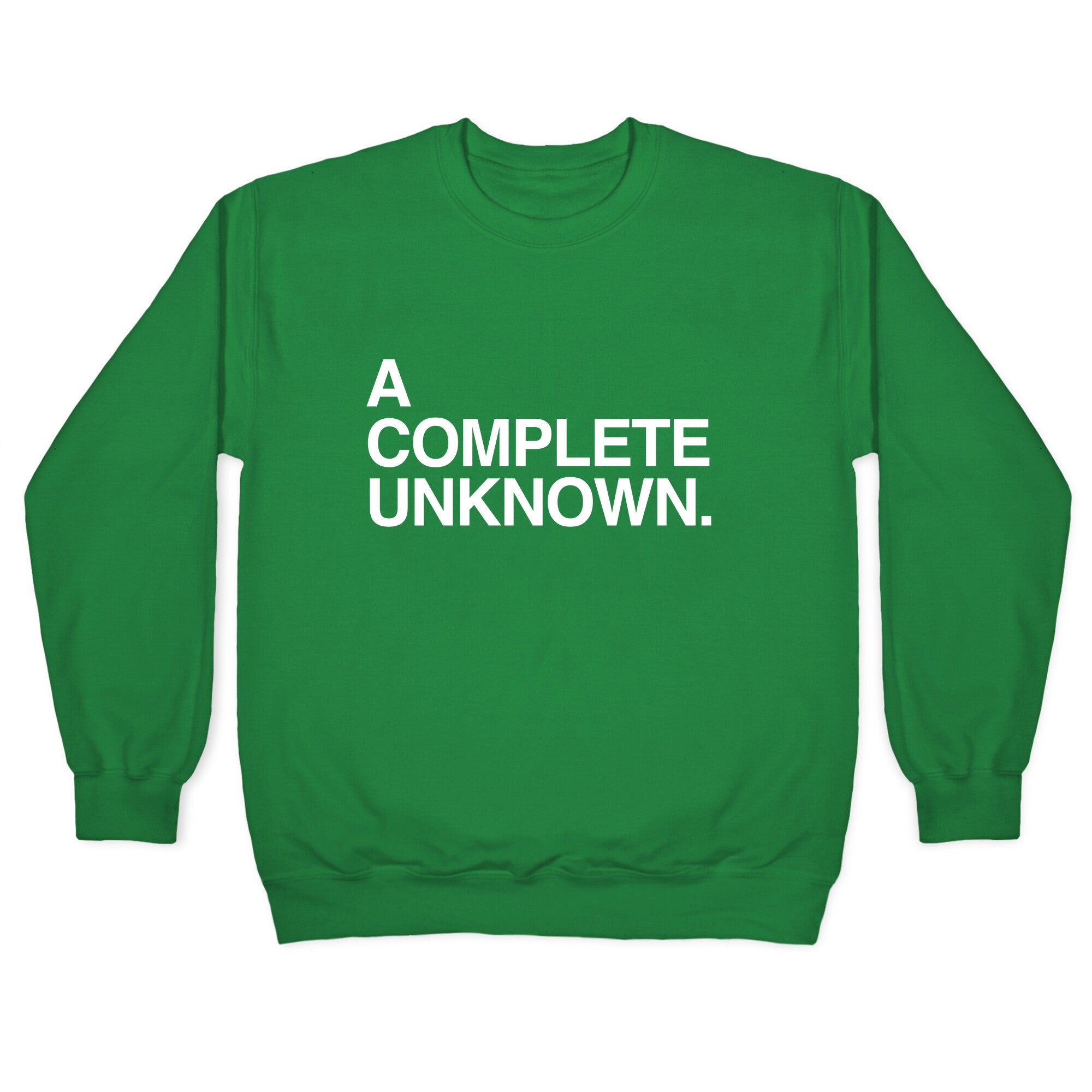 A Complete Unknown Crewneck Sweatshirt T-Shirts, Hoodie | PureTeeCo.com (Image 2)
