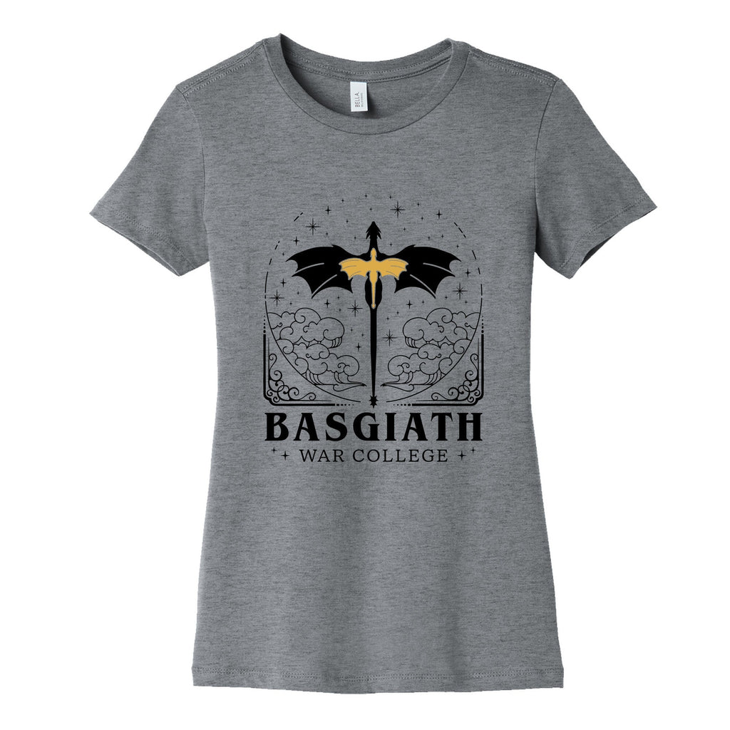 Fourth Wing Basgiath War College Womens Cotton Tee Hoodie, Sweatshirt | PureTeeCo.com (Image 1)