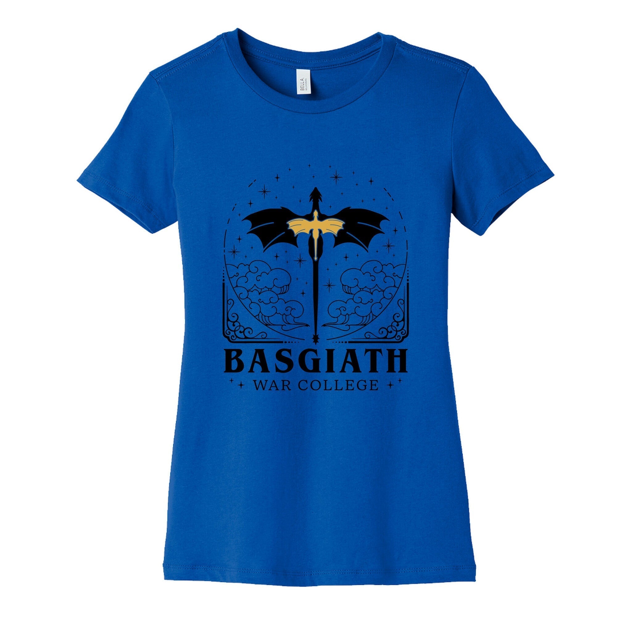 Fourth Wing Basgiath War College Womens Cotton Tee Hoodie, Sweatshirt | PureTeeCo.com (Image 2)