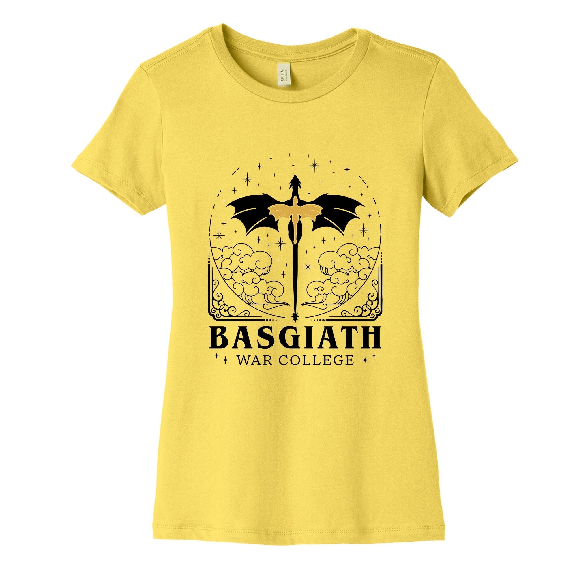 Fourth Wing Basgiath War College Womens Cotton Tee Hoodie, Sweatshirt | PureTeeCo.com (Image 5)