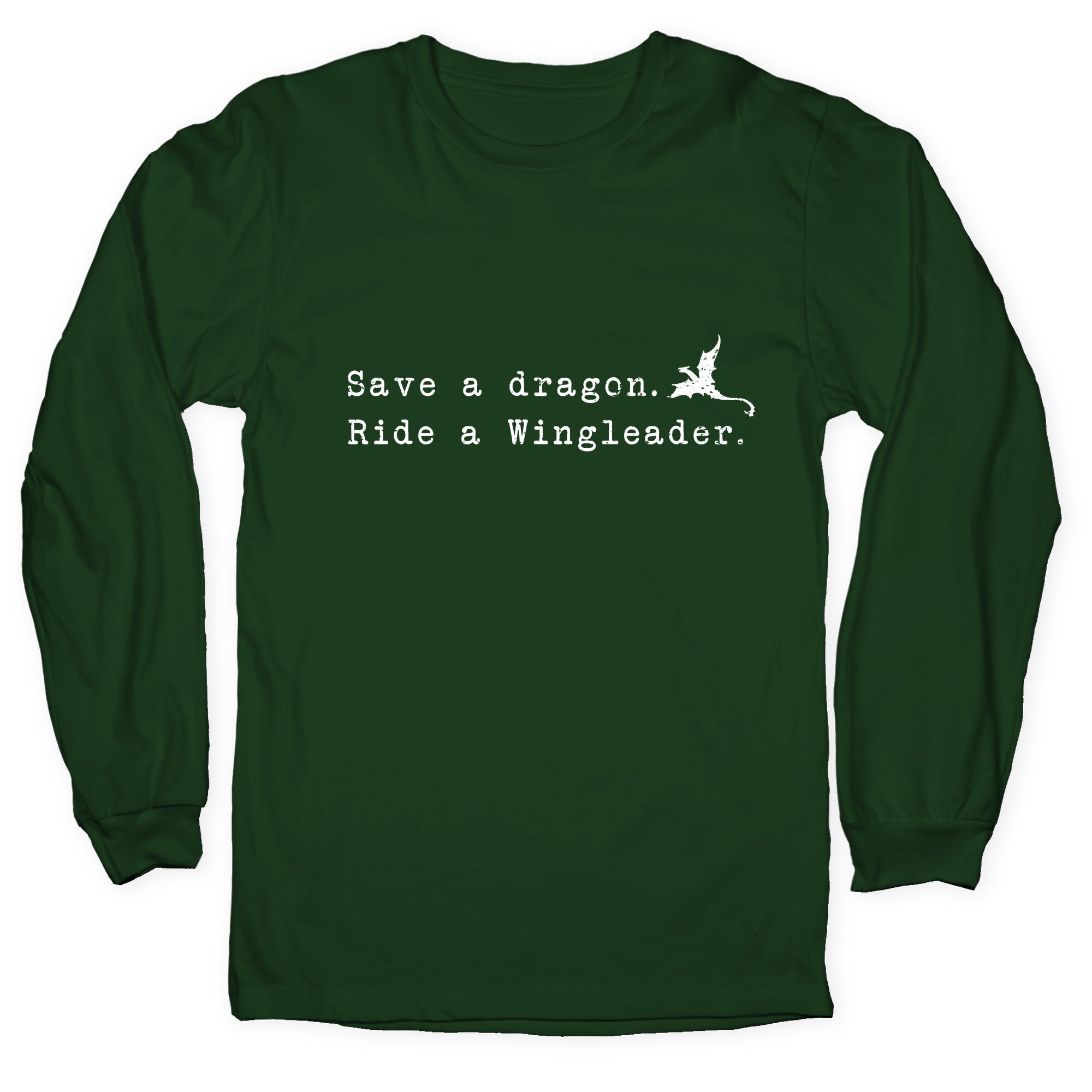 Fourth Wing Save a Dragon Longsleeve Tee Hoodie, Sweatshirt | PureTeeCo.com (Image 3)