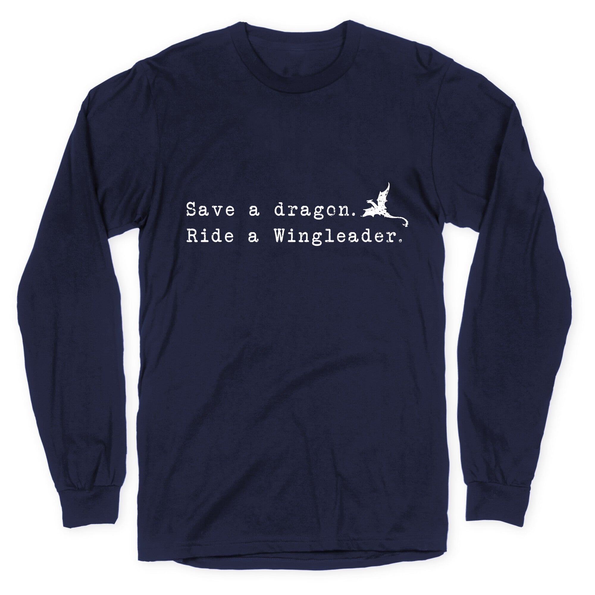 Fourth Wing Save a Dragon Longsleeve Tee Hoodie, Sweatshirt | PureTeeCo.com (Image 4)