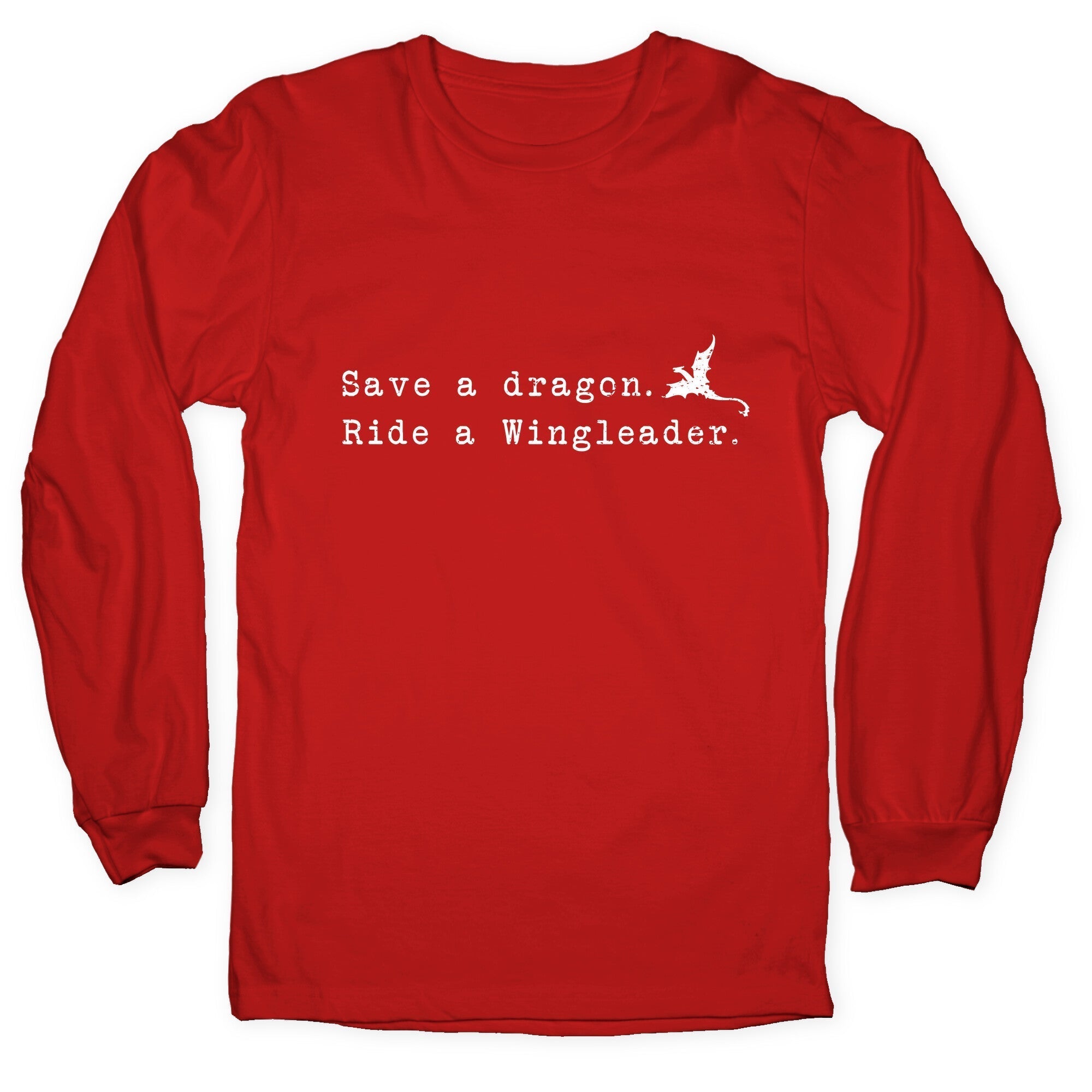Fourth Wing Save a Dragon Longsleeve Tee Hoodie, Sweatshirt | PureTeeCo.com (Image 5)
