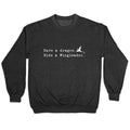 Fourth Wing Save a Dragon Crewneck Sweatshirt T-Shirts, Hoodie | PureTeeCo.com (Image 1)
