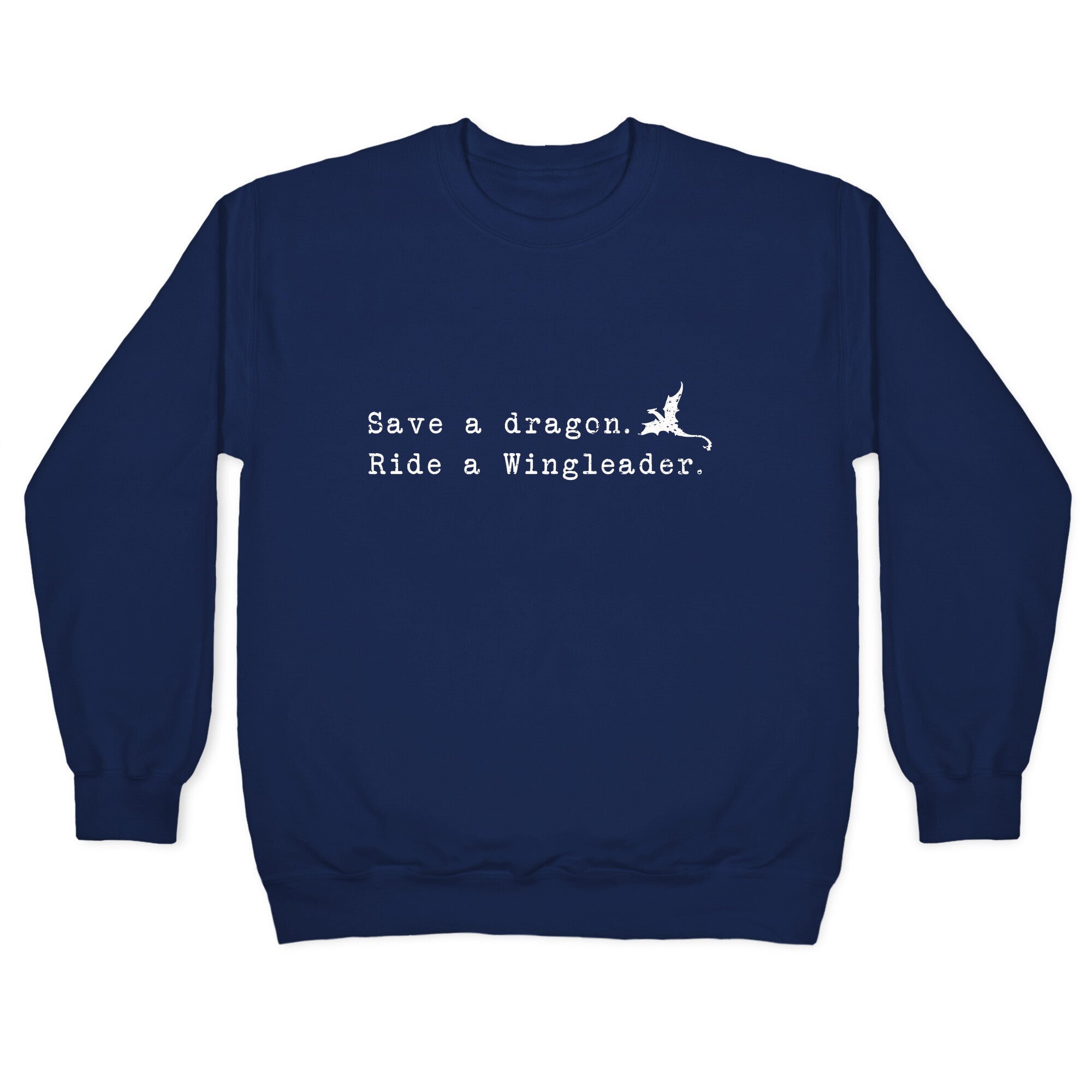Fourth Wing Save a Dragon Crewneck Sweatshirt T-Shirts, Hoodie | PureTeeCo.com (Image 4)