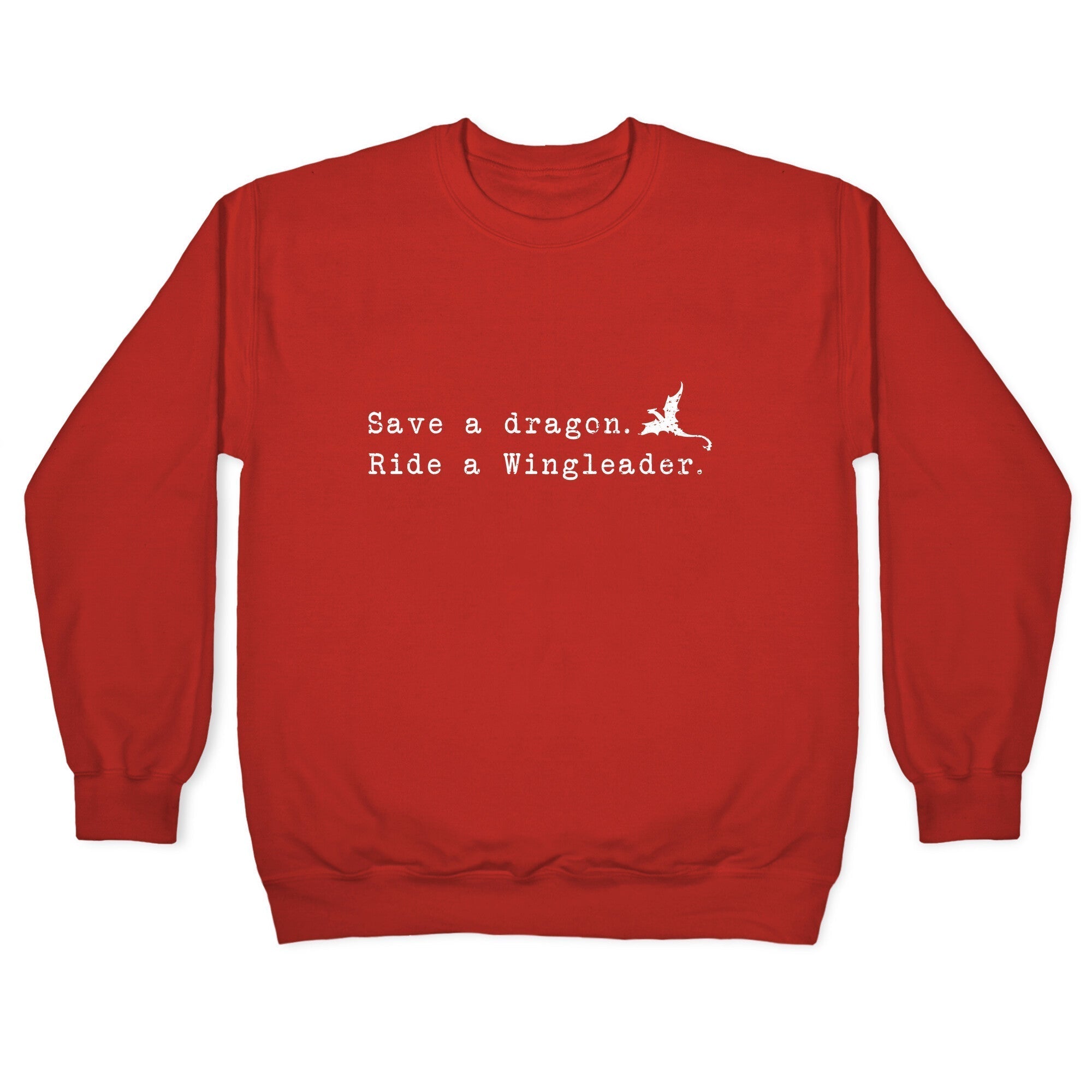 Fourth Wing Save a Dragon Crewneck Sweatshirt T-Shirts, Hoodie | PureTeeCo.com (Image 5)