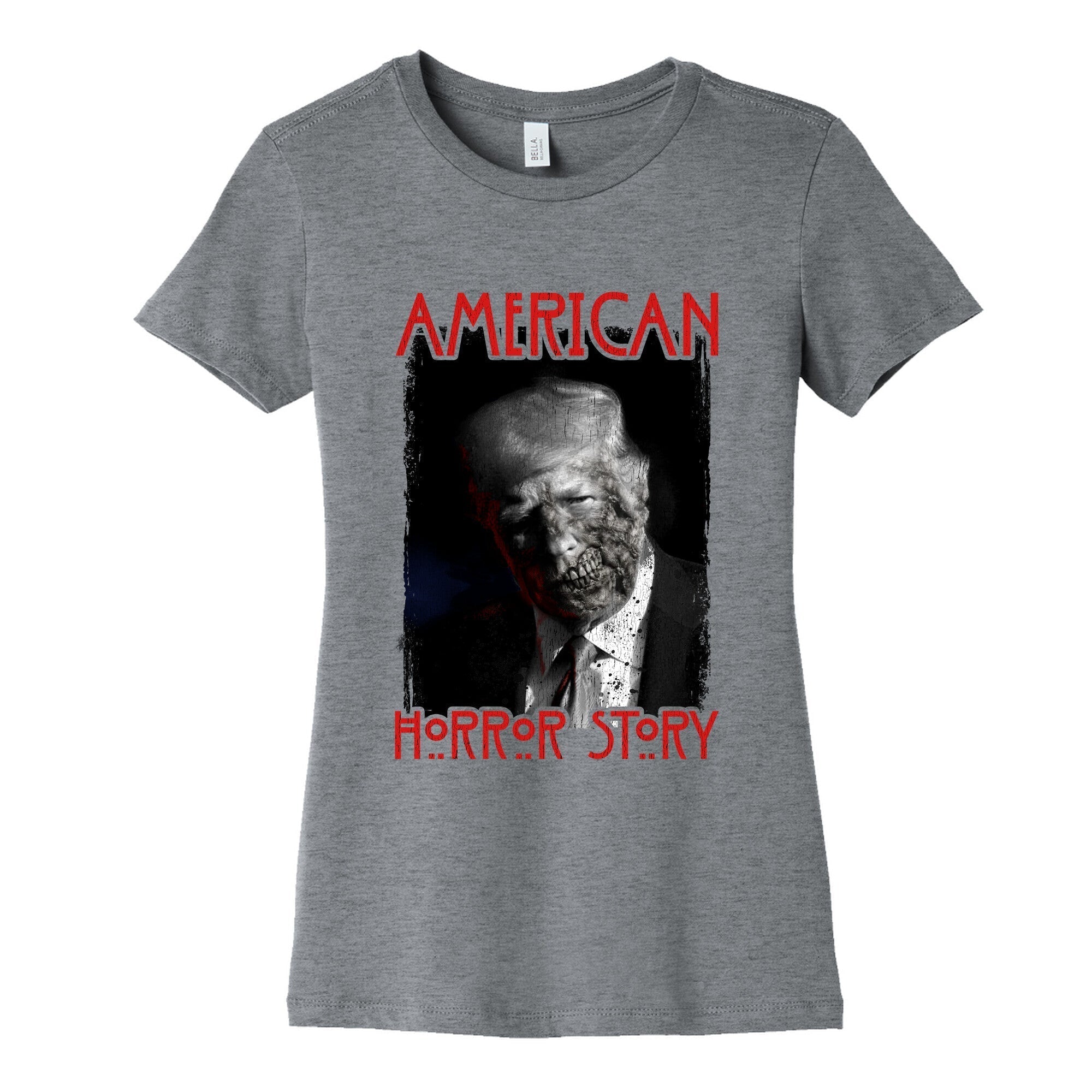 American Horror Story Trump Womens Cotton Tee Style001 Hoodie, Sweatshirt | PureTeeCo.com (Image 1)