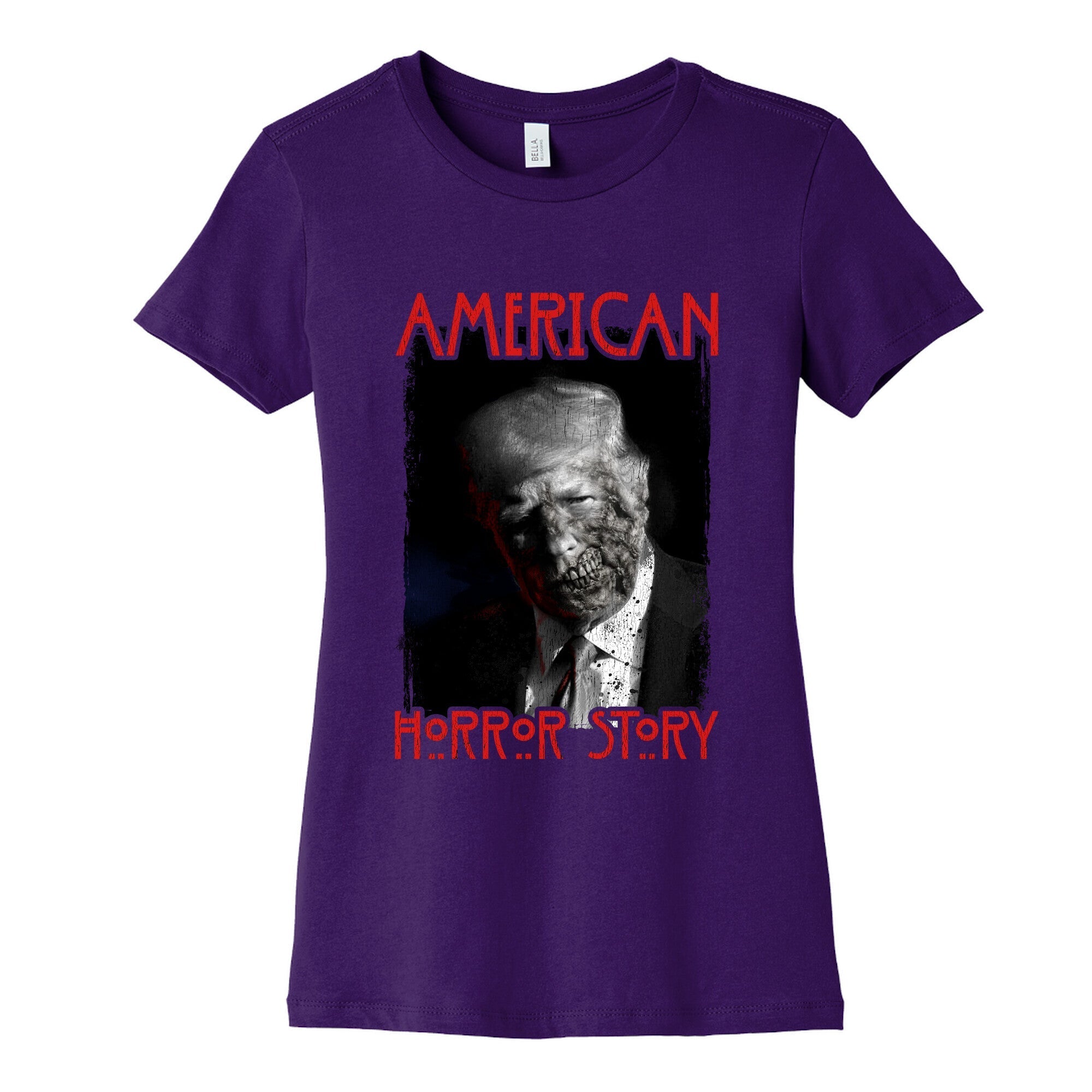 American Horror Story Trump Womens Cotton Tee Style001 Hoodie, Sweatshirt | PureTeeCo.com (Image 4)