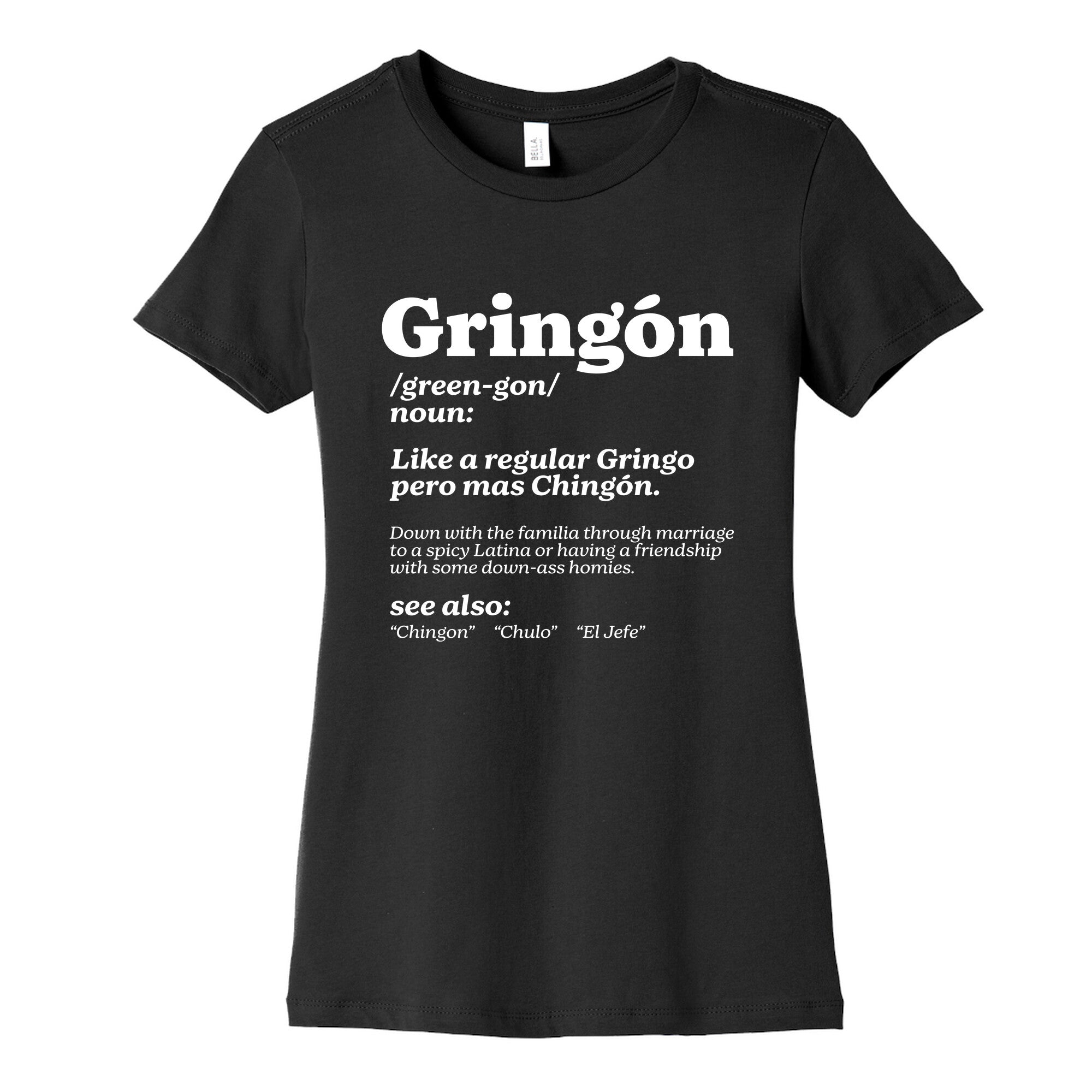 Gringon Womens Cotton Tee Hoodie, Sweatshirt | PureTeeCo.com (Image 3)