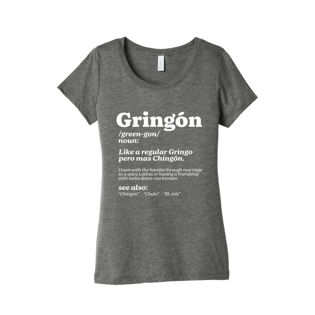 Gringon Womens Triblend Tee Hoodie, Sweatshirt | PureTeeCo.com (Image 2)