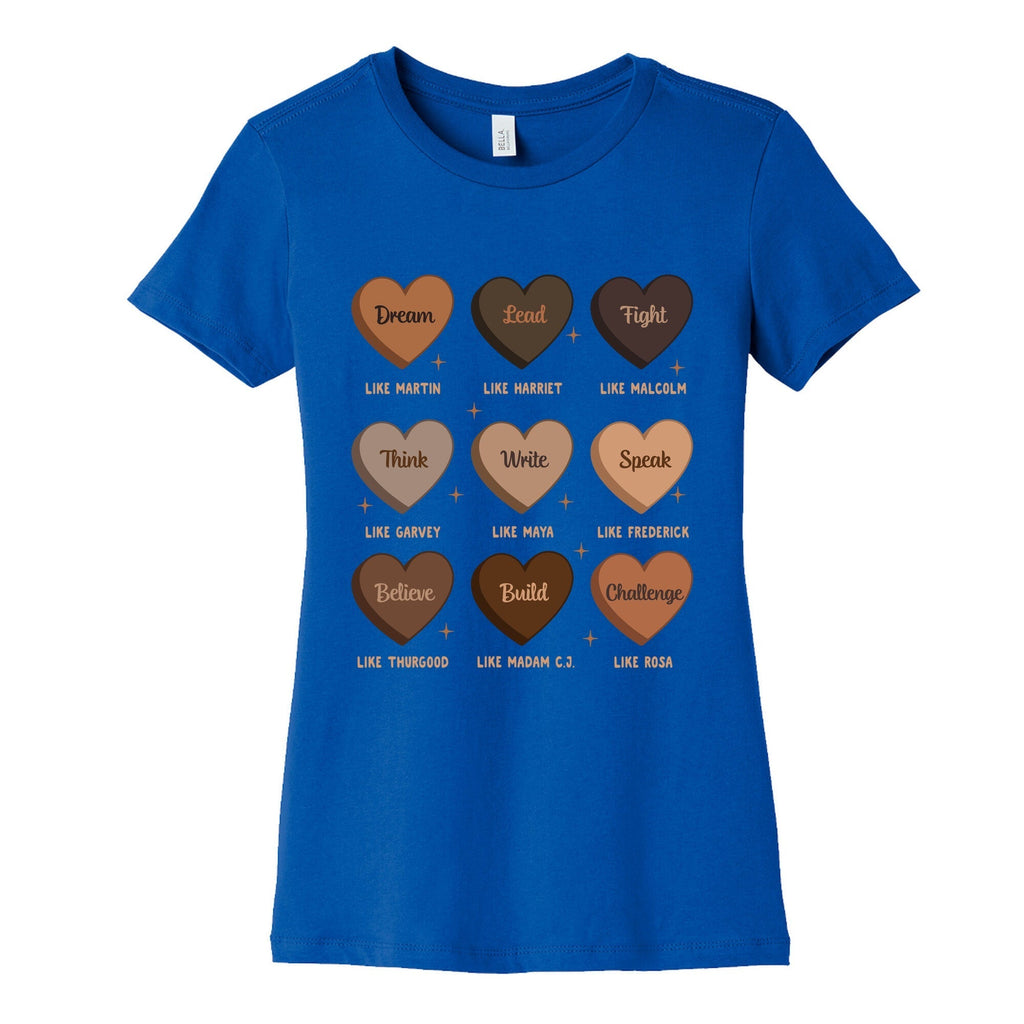 Celebrating Black History Leaders Womens Cotton Tee Hoodie, Sweatshirt | PureTeeCo.com (Image 2)
