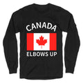 Elbows Up Canada Longsleeve Tee Hoodie, Sweatshirt | PureTeeCo.com (Image 1)