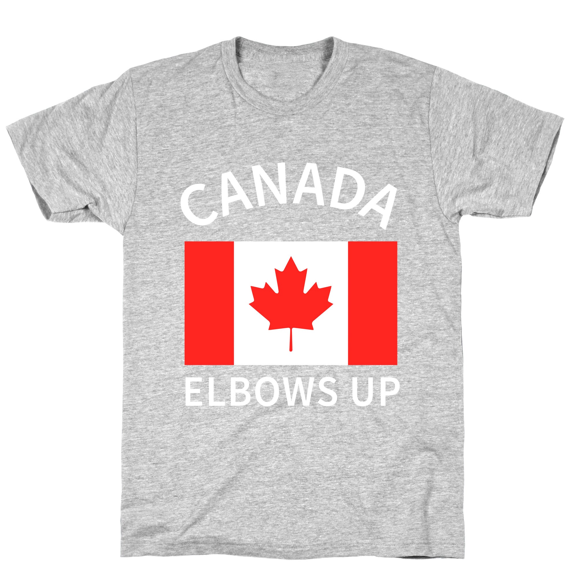 Elbows Up Canada T-Shirt Hoodie, Sweatshirt | PureTeeCo.com (Image 1)
