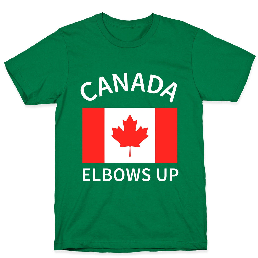 Elbows Up Canada T-Shirt Hoodie, Sweatshirt | PureTeeCo.com (Image 3)